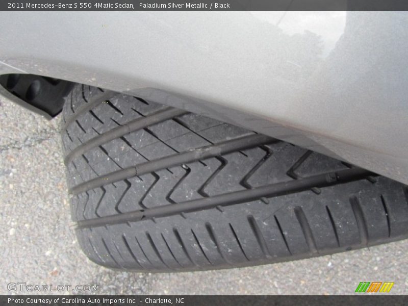 Paladium Silver Metallic / Black 2011 Mercedes-Benz S 550 4Matic Sedan