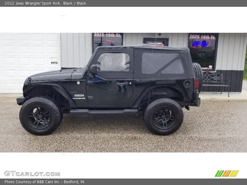 Black / Black 2012 Jeep Wrangler Sport 4x4