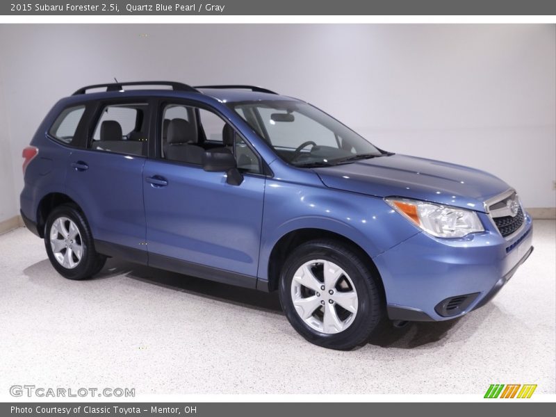 Quartz Blue Pearl / Gray 2015 Subaru Forester 2.5i