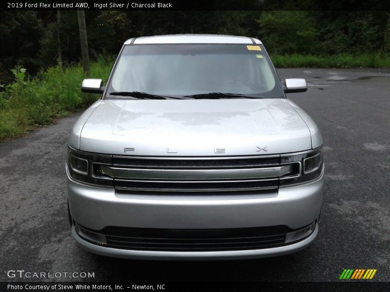 Ingot Silver / Charcoal Black 2019 Ford Flex Limited AWD