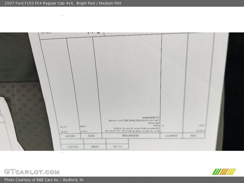 Bright Red / Medium Flint 2007 Ford F150 FX4 Regular Cab 4x4