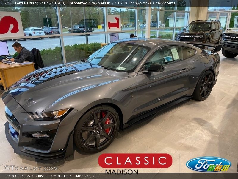 Carbonized Gray Metallic / GT500 Ebony/Smoke Gray Accents 2021 Ford Mustang Shelby GT500