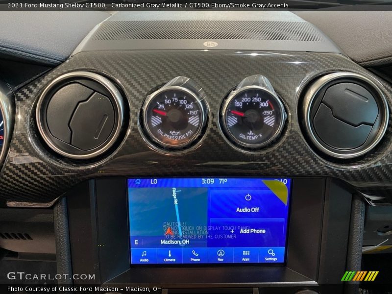Controls of 2021 Mustang Shelby GT500