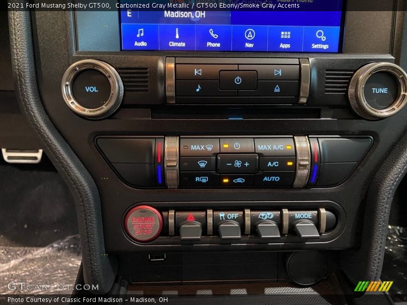 Controls of 2021 Mustang Shelby GT500