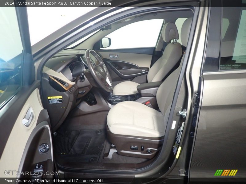 Canyon Copper / Beige 2014 Hyundai Santa Fe Sport AWD