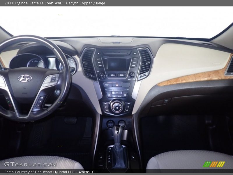 Canyon Copper / Beige 2014 Hyundai Santa Fe Sport AWD