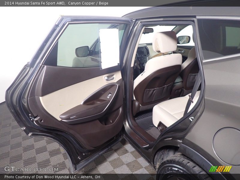 Canyon Copper / Beige 2014 Hyundai Santa Fe Sport AWD