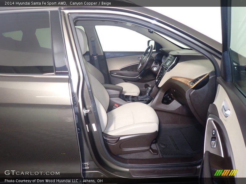 Canyon Copper / Beige 2014 Hyundai Santa Fe Sport AWD