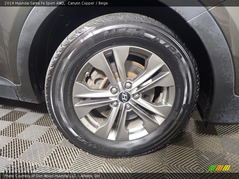Canyon Copper / Beige 2014 Hyundai Santa Fe Sport AWD