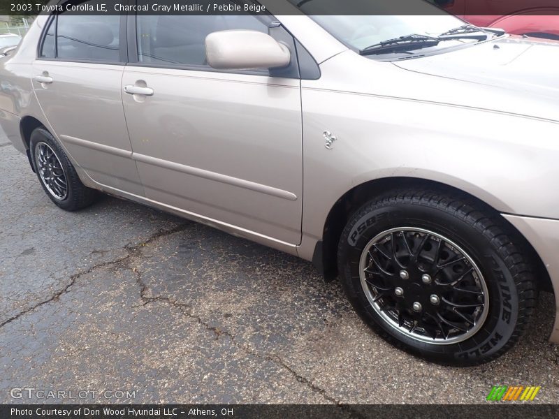 Charcoal Gray Metallic / Pebble Beige 2003 Toyota Corolla LE