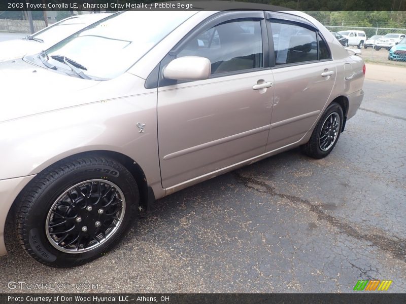 Charcoal Gray Metallic / Pebble Beige 2003 Toyota Corolla LE