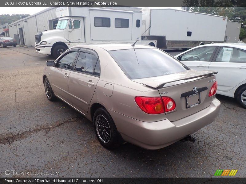 Charcoal Gray Metallic / Pebble Beige 2003 Toyota Corolla LE