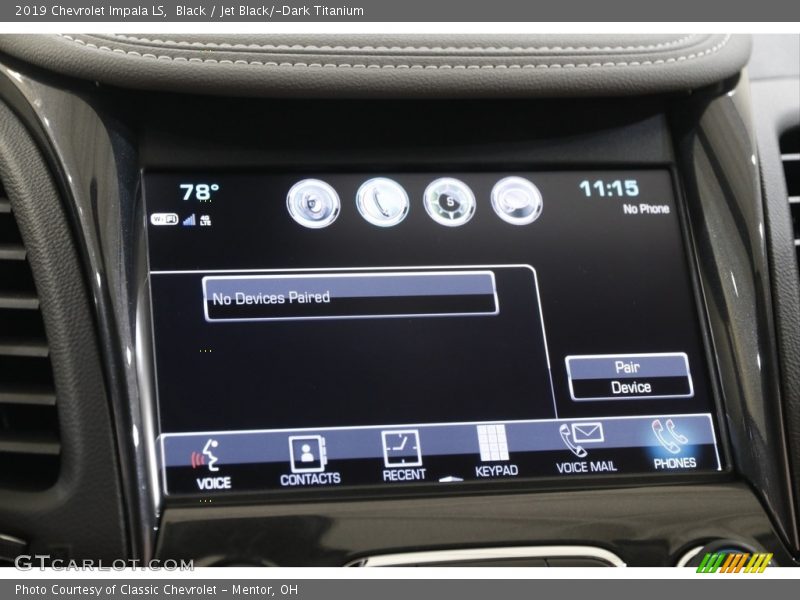 Black / Jet Black/­Dark Titanium 2019 Chevrolet Impala LS