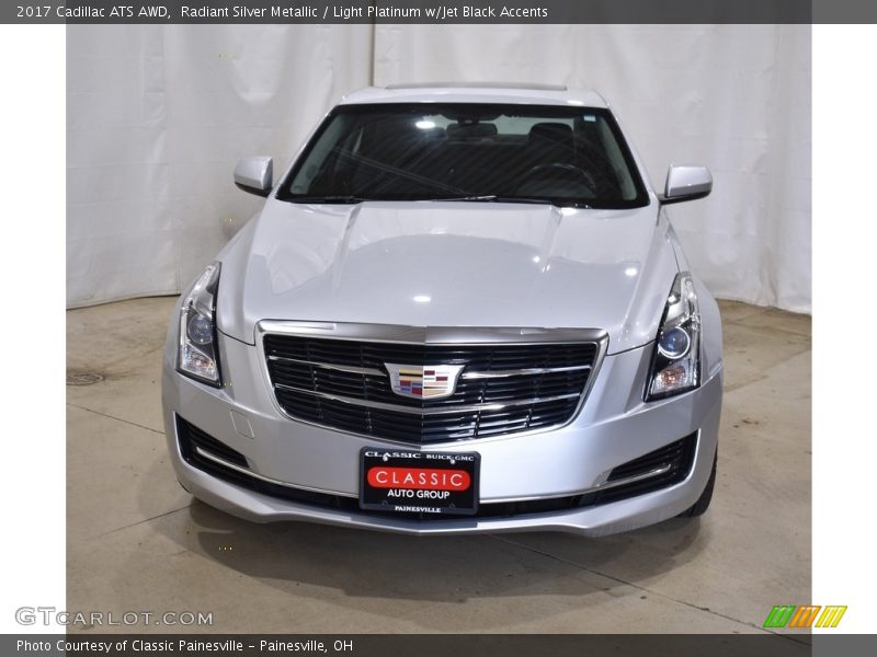 Radiant Silver Metallic / Light Platinum w/Jet Black Accents 2017 Cadillac ATS AWD