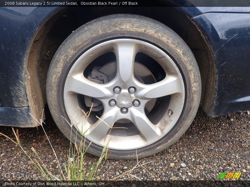 Obsidian Black Pearl / Off Black 2008 Subaru Legacy 2.5i Limited Sedan