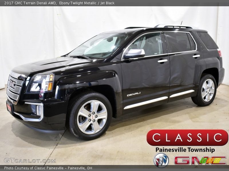 Ebony Twilight Metallic / Jet Black 2017 GMC Terrain Denali AWD