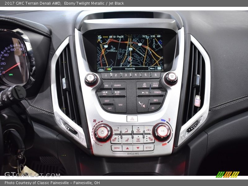 Ebony Twilight Metallic / Jet Black 2017 GMC Terrain Denali AWD