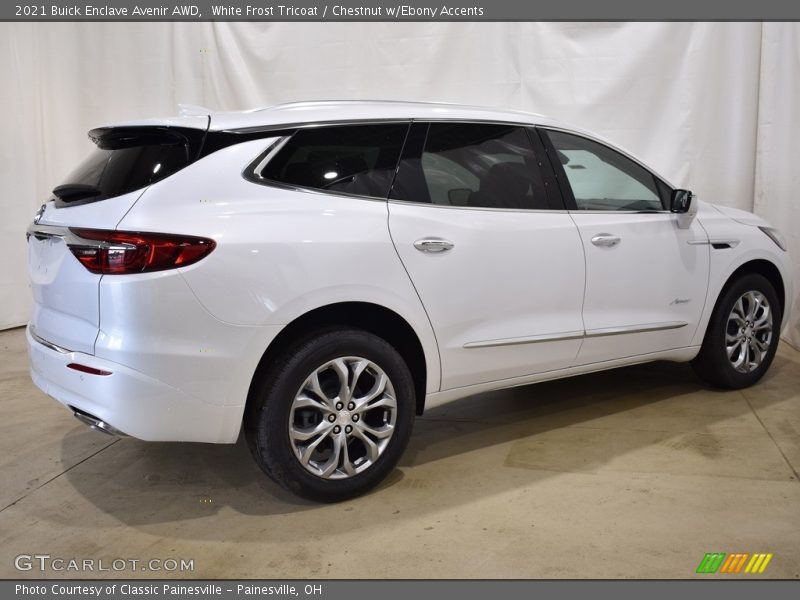 White Frost Tricoat / Chestnut w/Ebony Accents 2021 Buick Enclave Avenir AWD