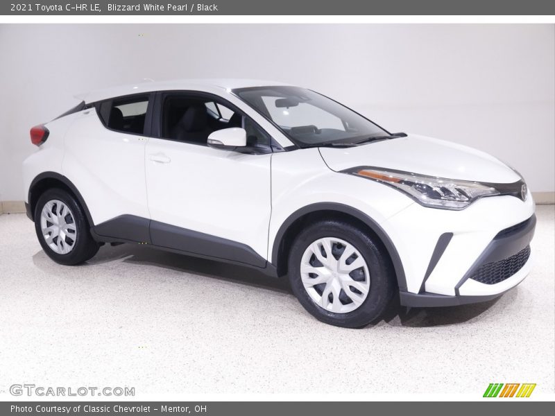 Blizzard White Pearl / Black 2021 Toyota C-HR LE