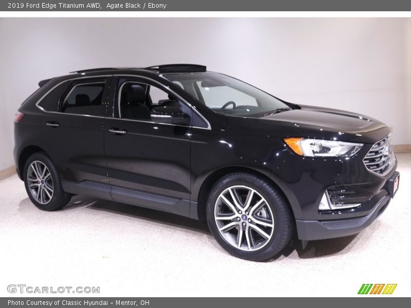Agate Black / Ebony 2019 Ford Edge Titanium AWD