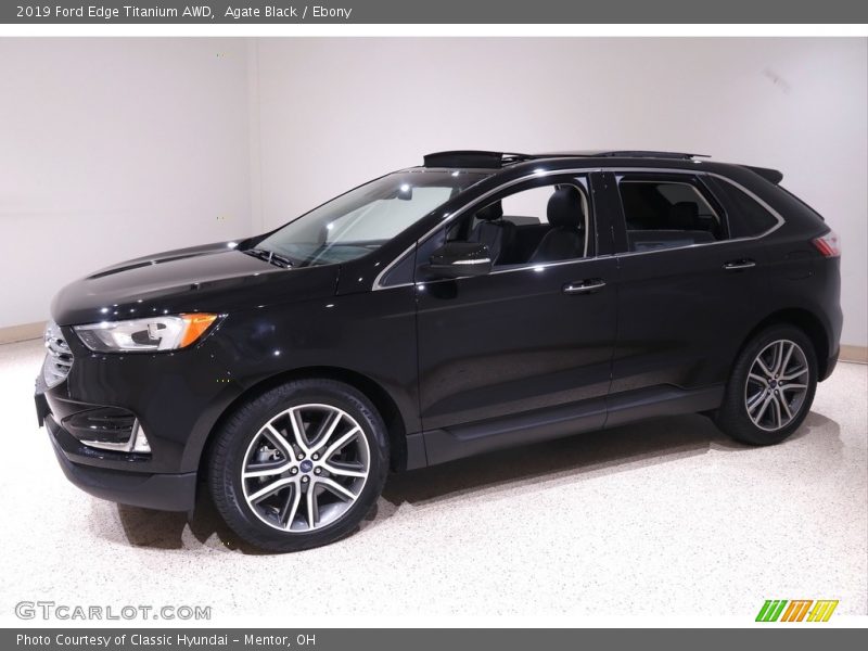 Agate Black / Ebony 2019 Ford Edge Titanium AWD