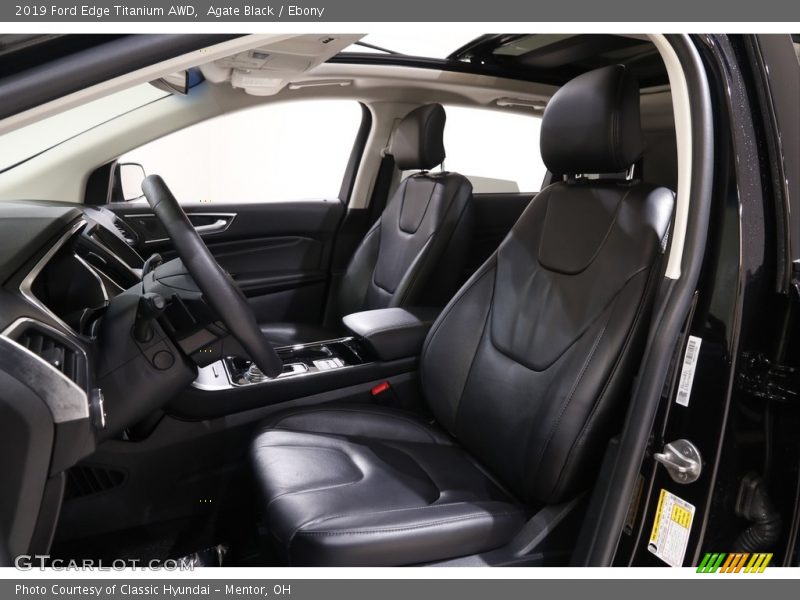 Agate Black / Ebony 2019 Ford Edge Titanium AWD