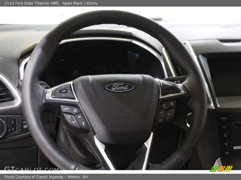 Agate Black / Ebony 2019 Ford Edge Titanium AWD