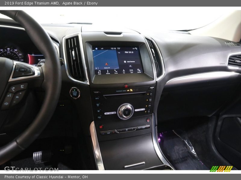 Agate Black / Ebony 2019 Ford Edge Titanium AWD