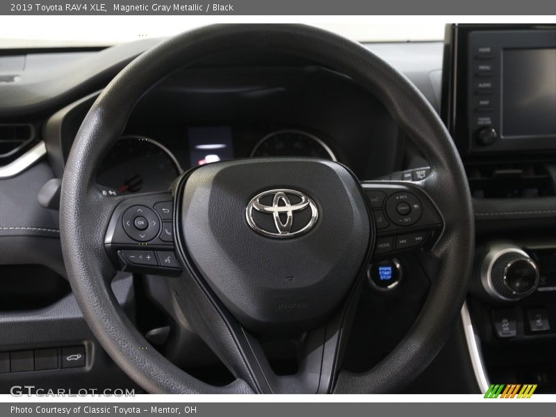 Magnetic Gray Metallic / Black 2019 Toyota RAV4 XLE