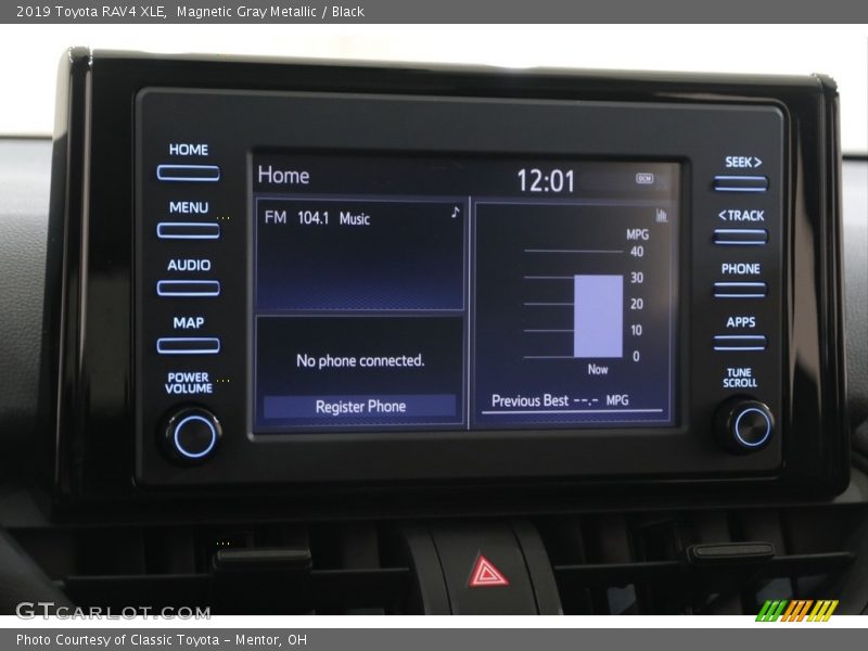 Magnetic Gray Metallic / Black 2019 Toyota RAV4 XLE