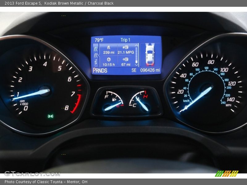 Kodiak Brown Metallic / Charcoal Black 2013 Ford Escape S