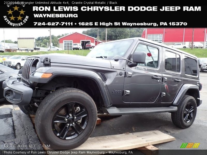 Granite Crystal Metallic / Black 2020 Jeep Wrangler Unlimited Altitude 4x4