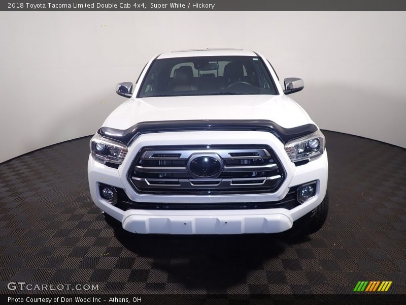 Super White / Hickory 2018 Toyota Tacoma Limited Double Cab 4x4