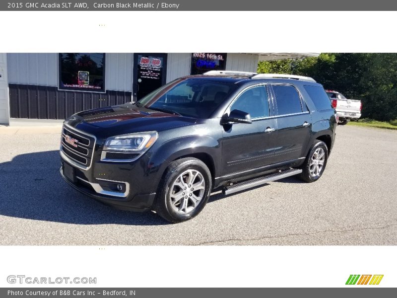 Carbon Black Metallic / Ebony 2015 GMC Acadia SLT AWD
