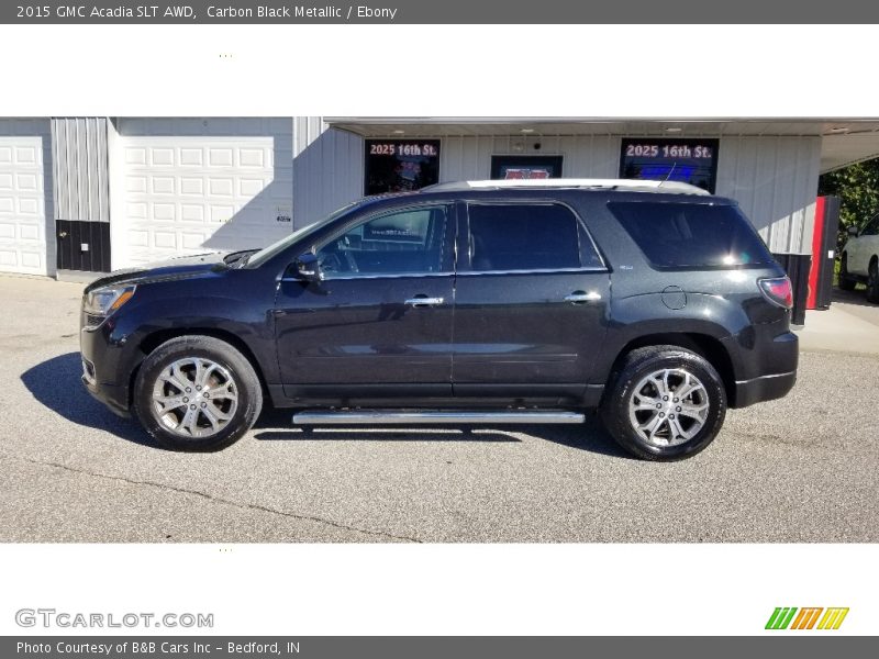 Carbon Black Metallic / Ebony 2015 GMC Acadia SLT AWD