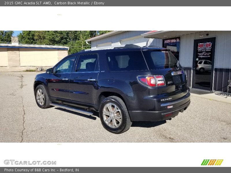 Carbon Black Metallic / Ebony 2015 GMC Acadia SLT AWD