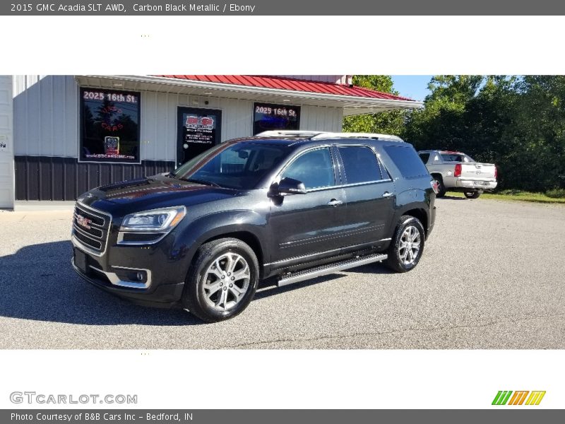 Carbon Black Metallic / Ebony 2015 GMC Acadia SLT AWD