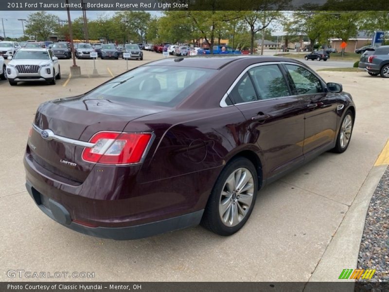 Bordeaux Reserve Red / Light Stone 2011 Ford Taurus Limited