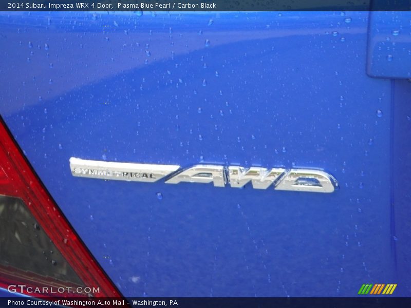 Plasma Blue Pearl / Carbon Black 2014 Subaru Impreza WRX 4 Door