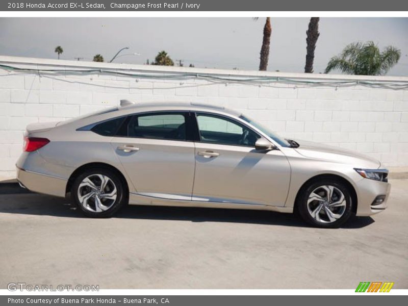 Champagne Frost Pearl / Ivory 2018 Honda Accord EX-L Sedan