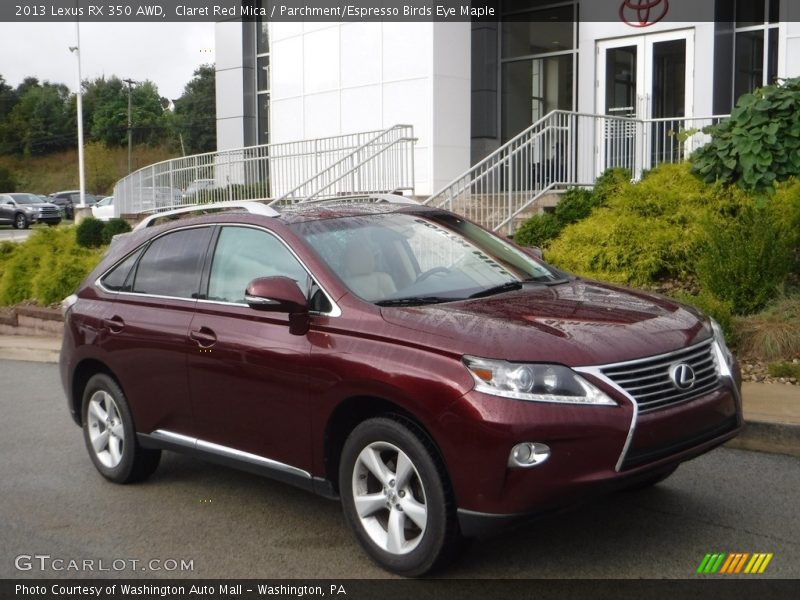 Claret Red Mica / Parchment/Espresso Birds Eye Maple 2013 Lexus RX 350 AWD