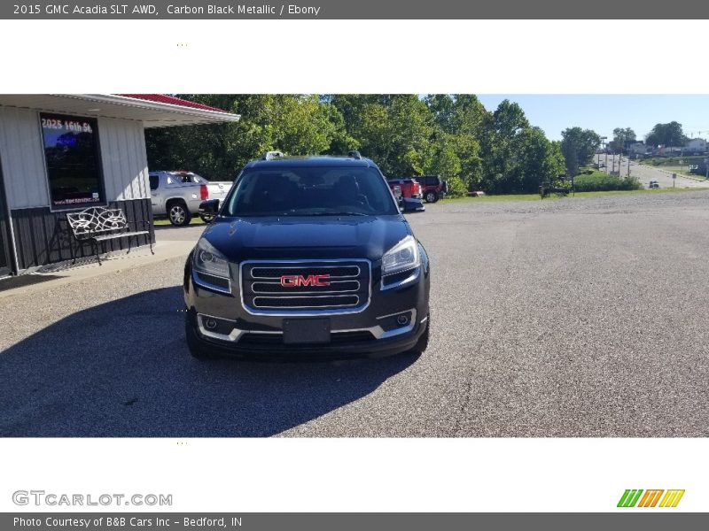Carbon Black Metallic / Ebony 2015 GMC Acadia SLT AWD