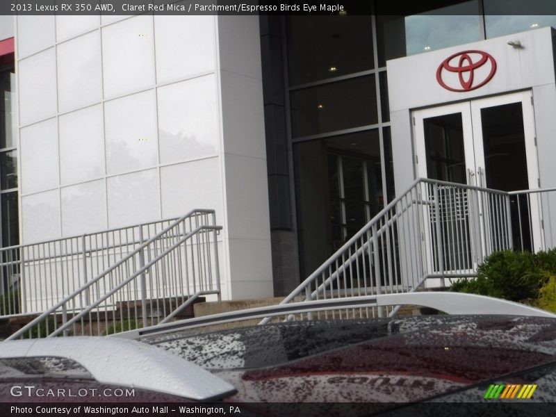 Claret Red Mica / Parchment/Espresso Birds Eye Maple 2013 Lexus RX 350 AWD