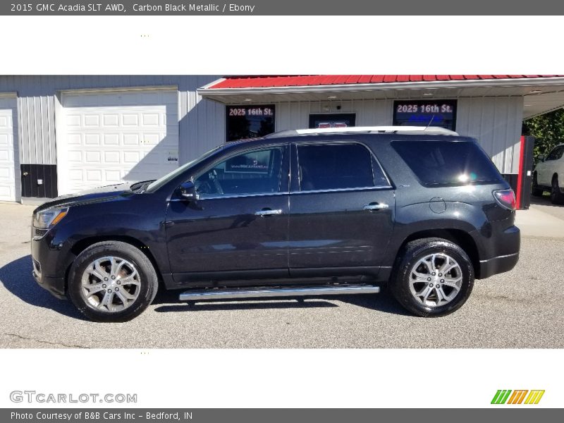 Carbon Black Metallic / Ebony 2015 GMC Acadia SLT AWD