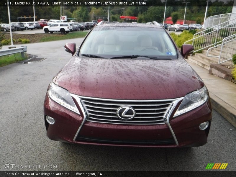 Claret Red Mica / Parchment/Espresso Birds Eye Maple 2013 Lexus RX 350 AWD