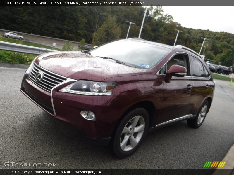 Claret Red Mica / Parchment/Espresso Birds Eye Maple 2013 Lexus RX 350 AWD