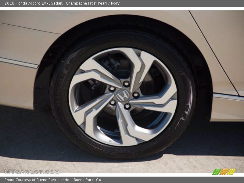 Champagne Frost Pearl / Ivory 2018 Honda Accord EX-L Sedan