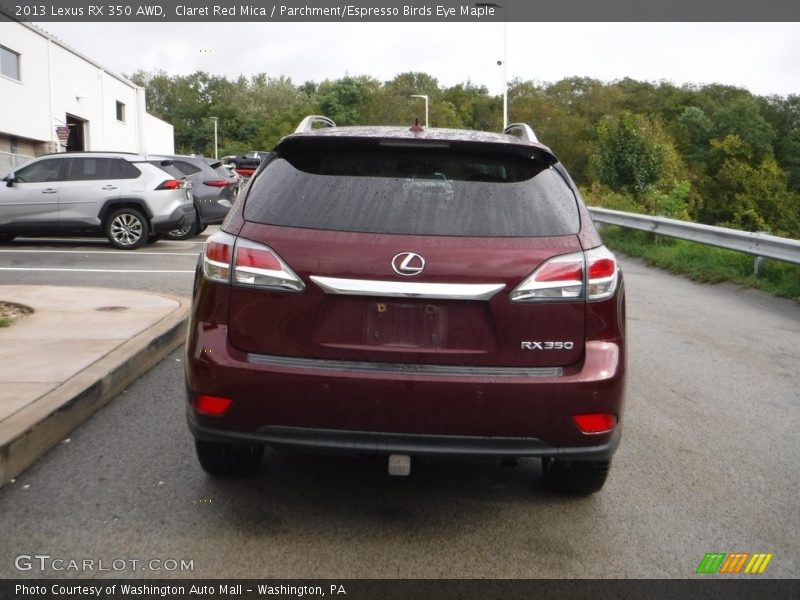 Claret Red Mica / Parchment/Espresso Birds Eye Maple 2013 Lexus RX 350 AWD