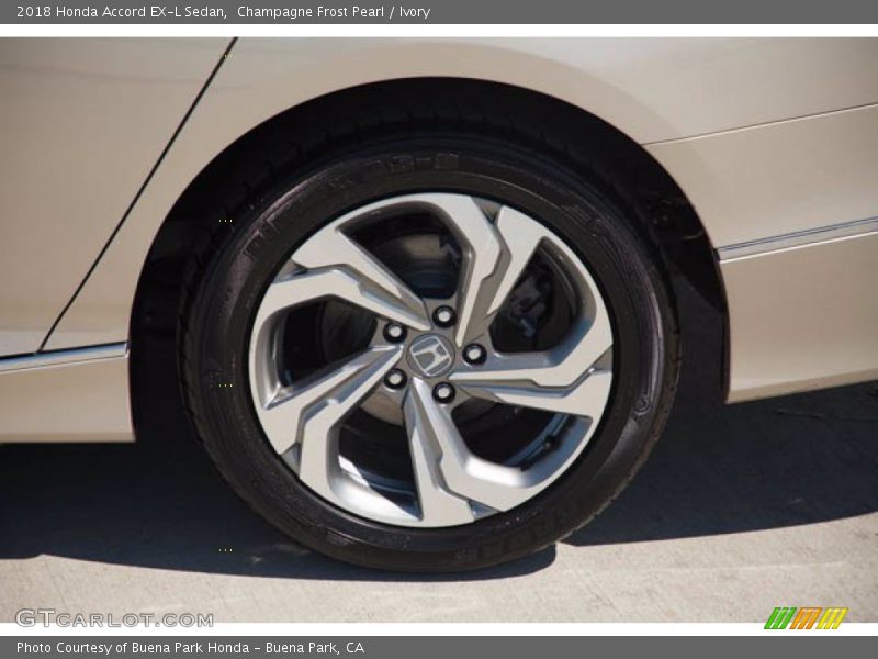 Champagne Frost Pearl / Ivory 2018 Honda Accord EX-L Sedan