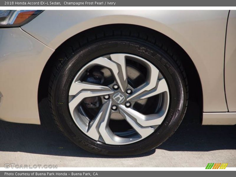Champagne Frost Pearl / Ivory 2018 Honda Accord EX-L Sedan